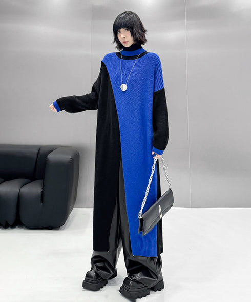 Center Slit Knit Dress